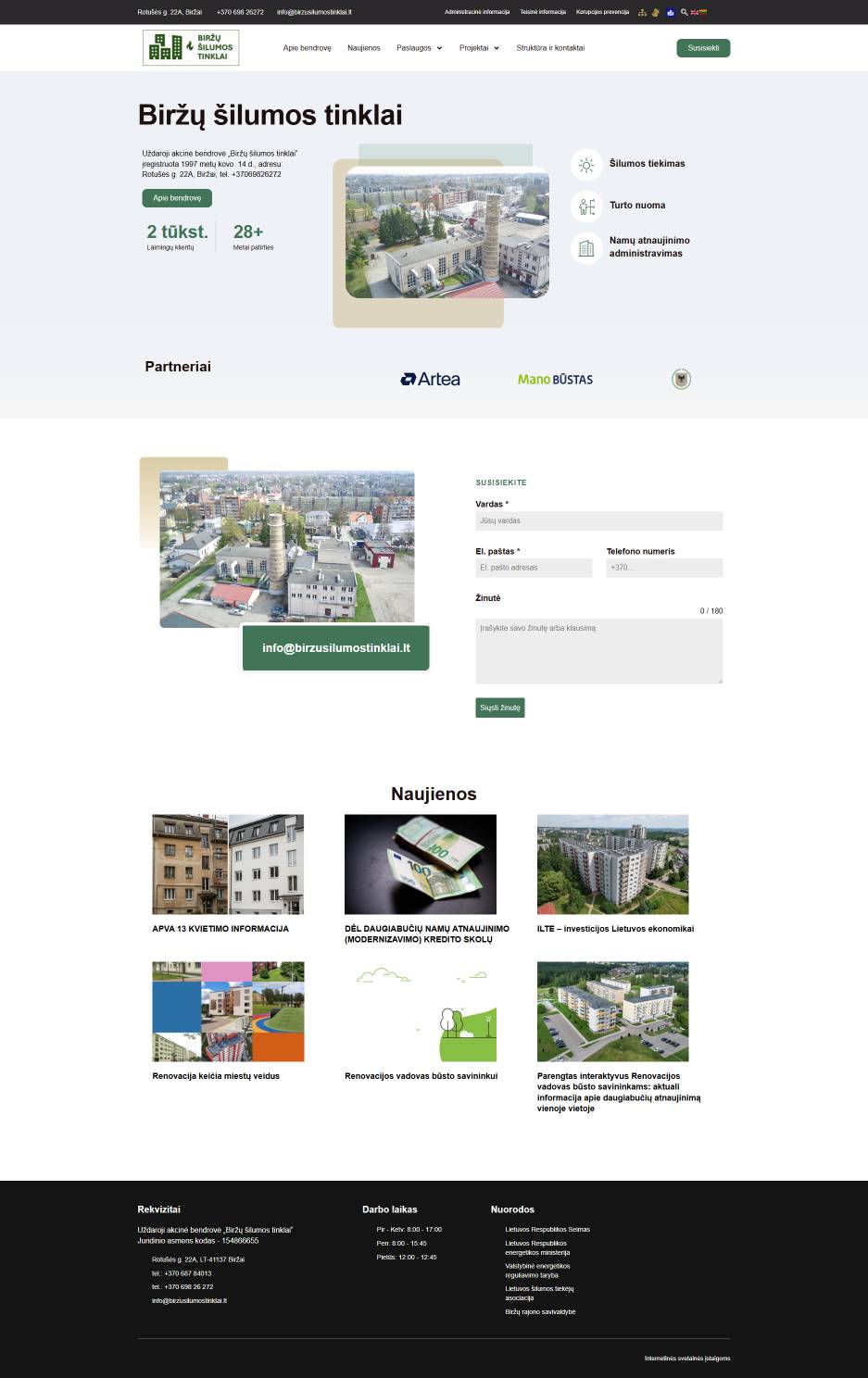 Biržai Bölgesi Isıtma Şebekesi