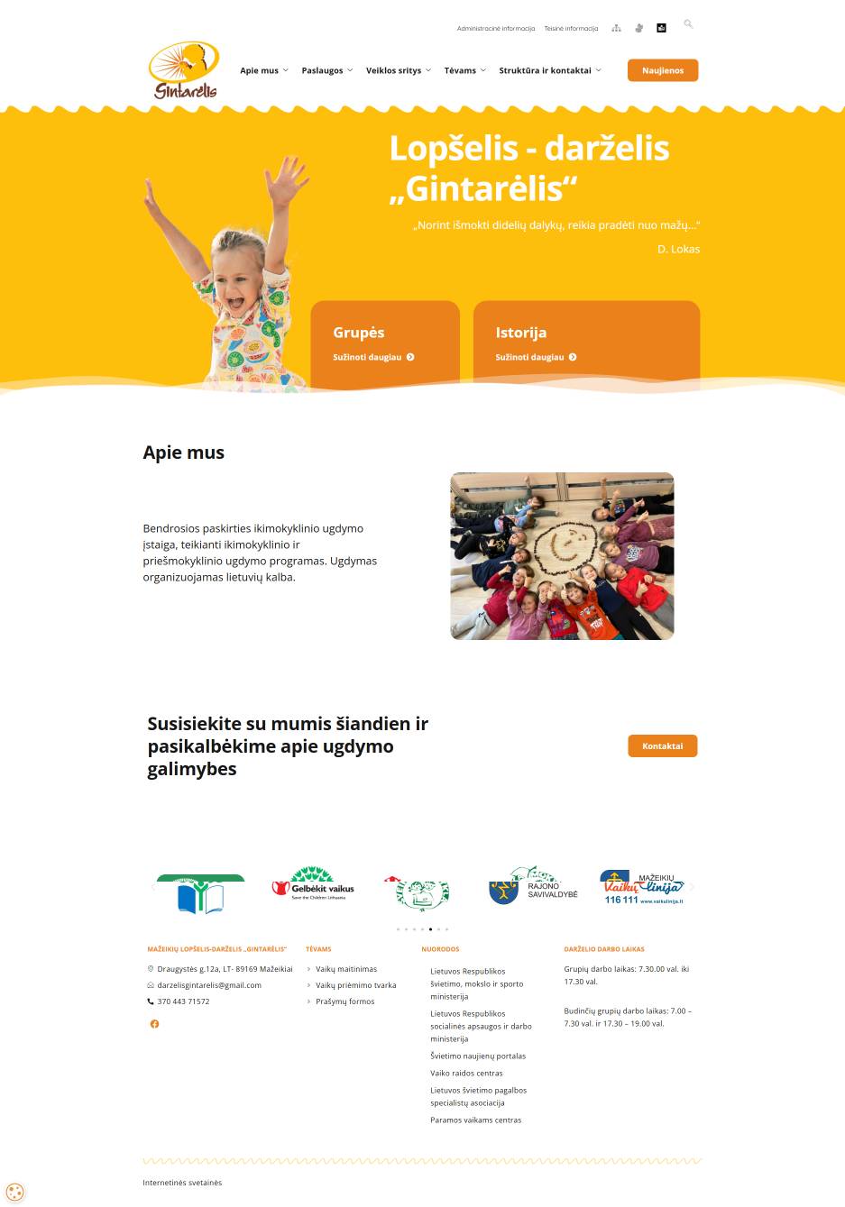 Mažeikiai’deki Gintarėlis Anaokulu ve Kreşi