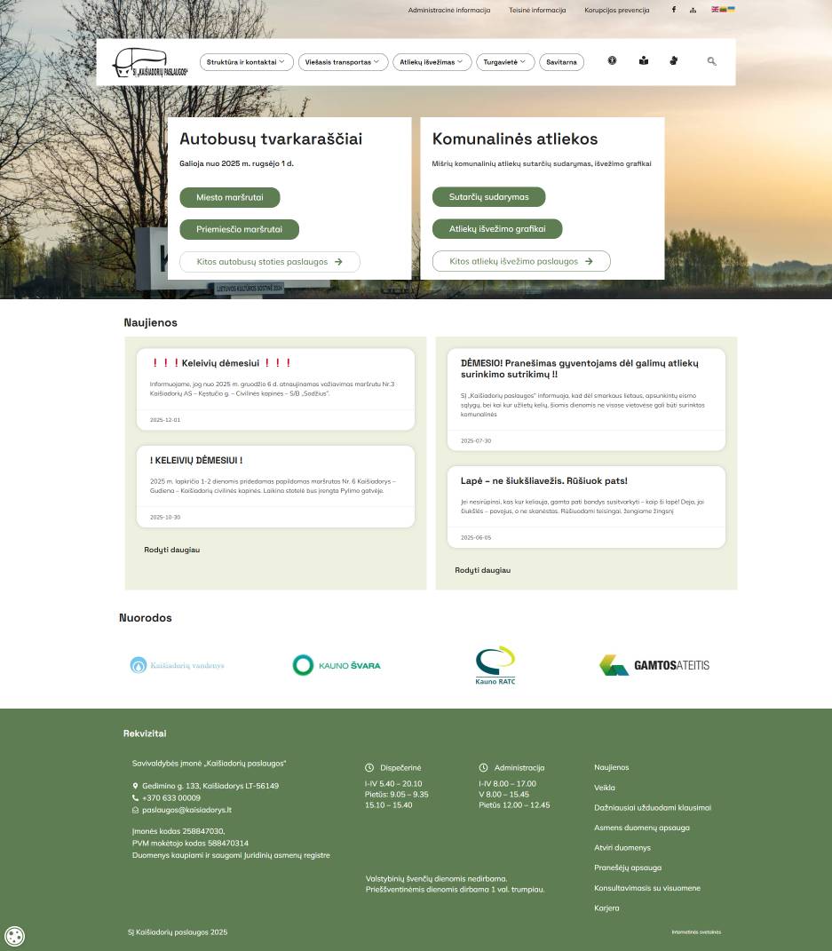 Kaišiadorys Hizmetleri