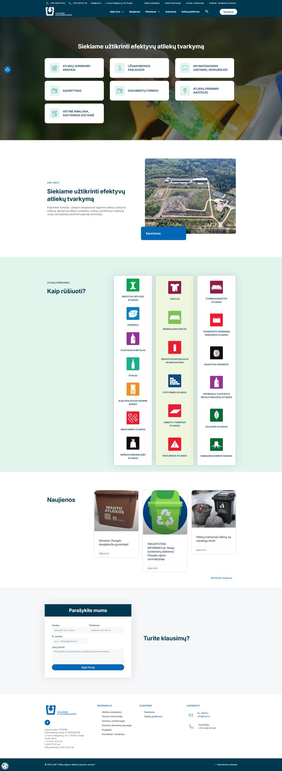 Telšiai Bölgesi Atık Yönetim Merkezi