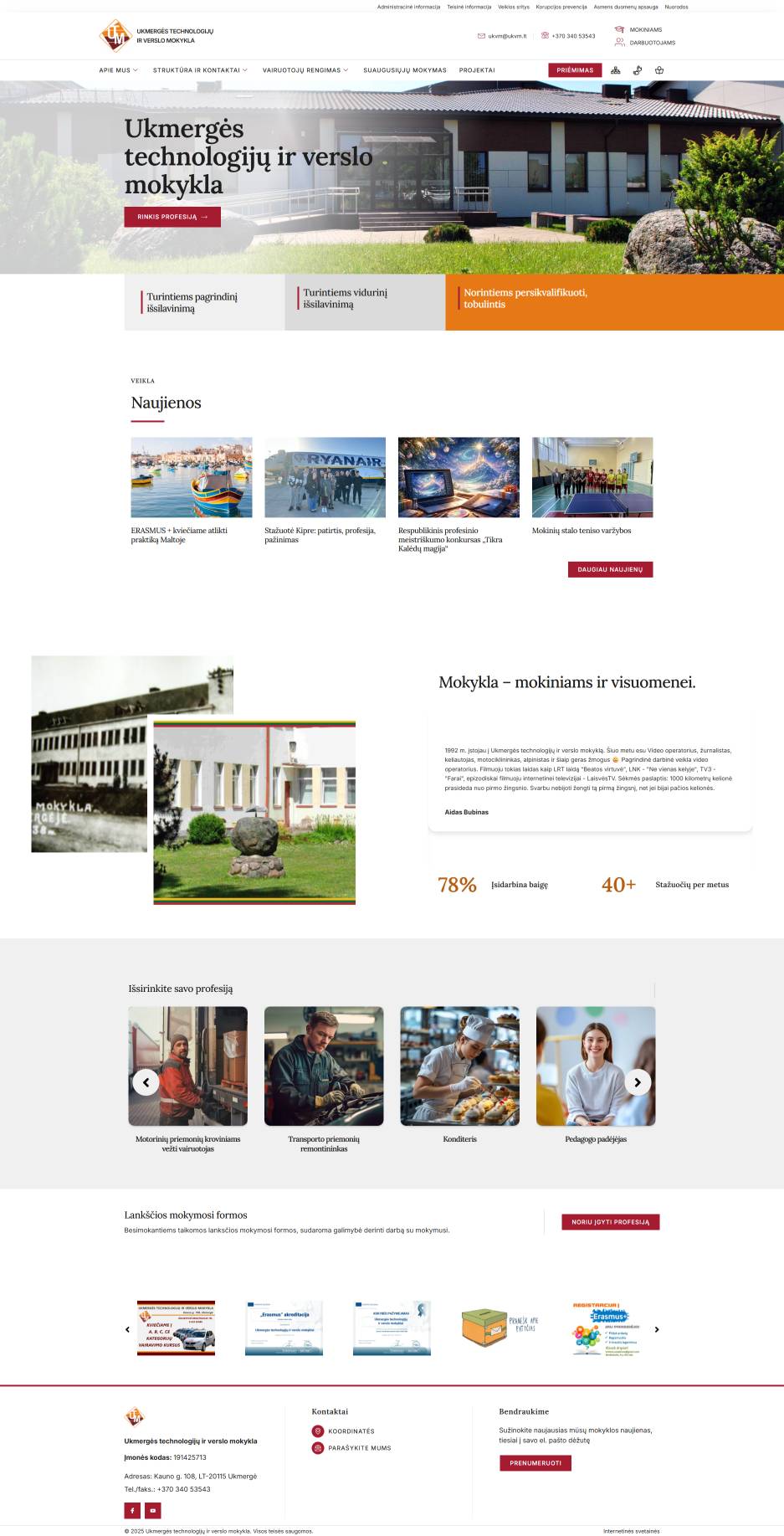 Ukmergė Teknoloji ve İşletme Okulu